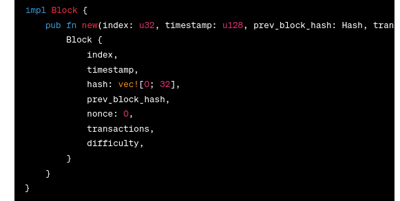 Block Constructor and Debug Formatter