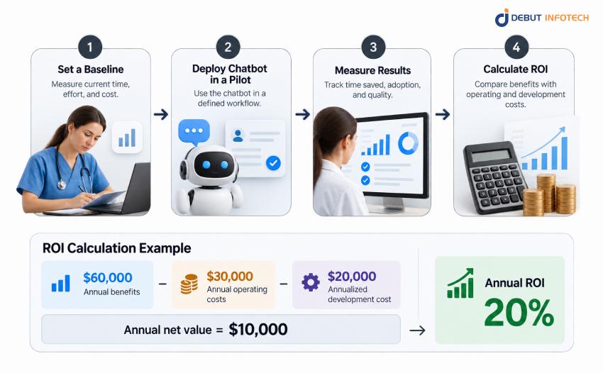 How to Estimate Healthcare Chatbot ROI