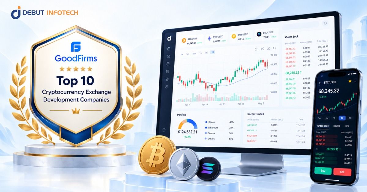 GoodFirms Recognizes Debut Infotech Among the Top 10 Cryptocurrency Exchange Development Companies