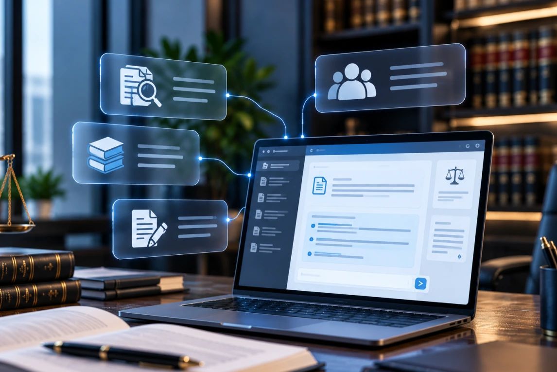 Legal AI copilot assisting with matter work