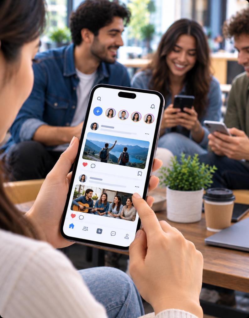 Social Media mobile app development