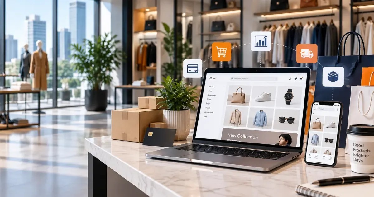 Shopper browsing a digital commerce experience on a mobile device